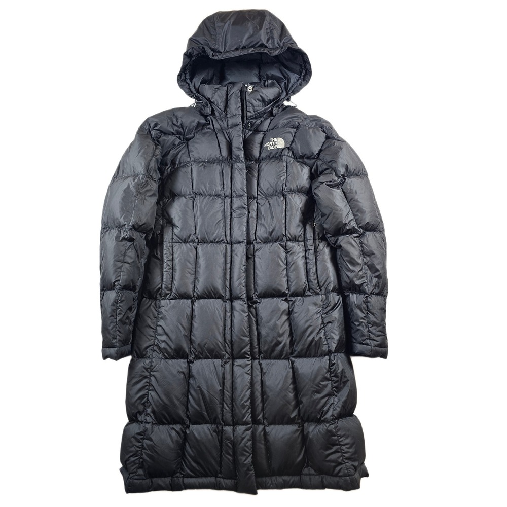The North Face Metropolis Parka Women Small Black Goose Down Puffer Jacket 600